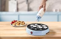 Bestron Tészta Adagoló Mérlegge 700ml Palacsinta Fánk Gofri Muffin Kék 3