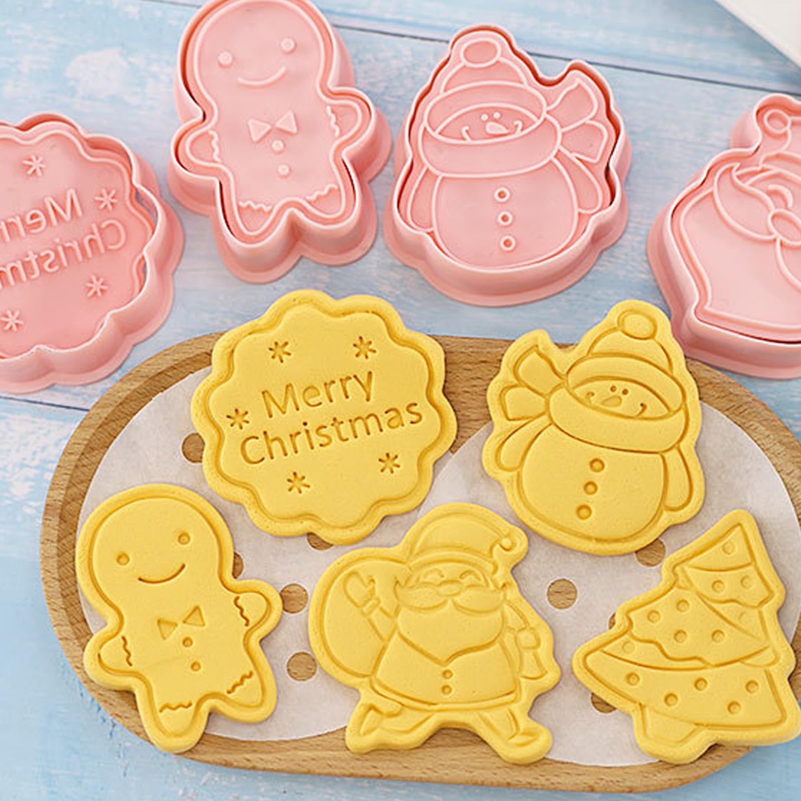 Lot De 16 Emporte Pièces Noël Emporte Pièces 3D En Plastique