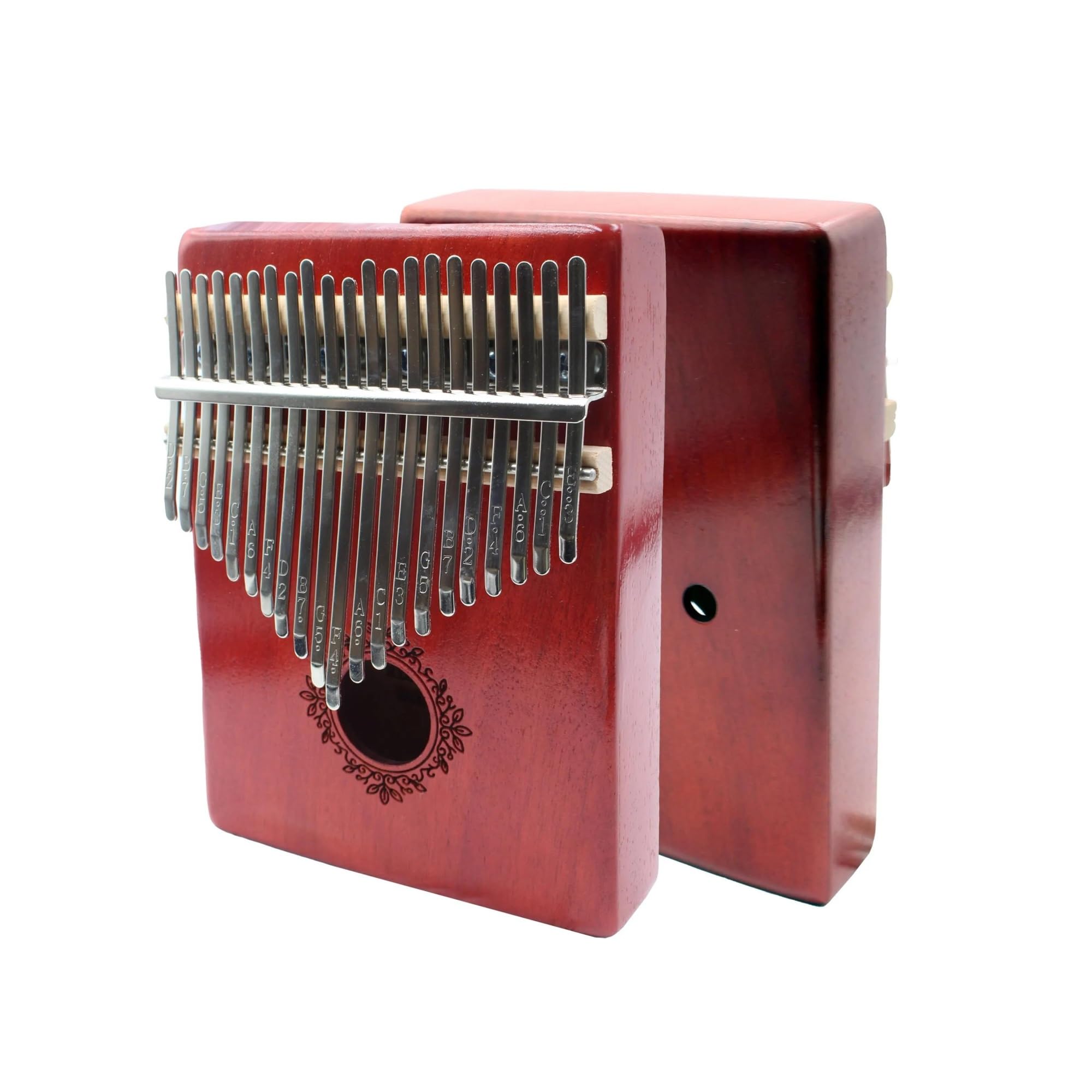 Fortepian Na Kciuk Kalimba Thumb Piano 17 21 Klawiszy Przenośne Pianino Z Drewna Mahoniowego(21 key)