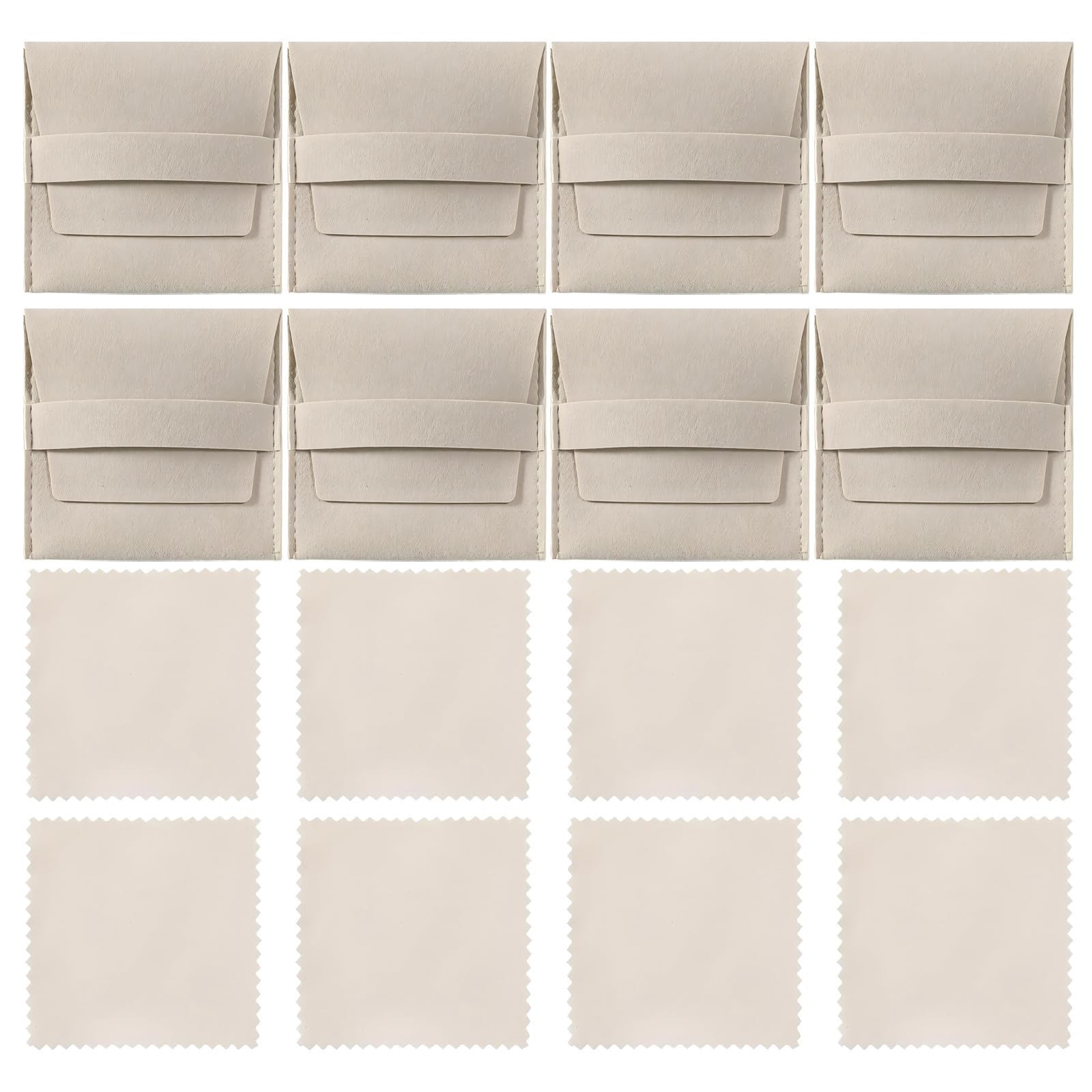 SUPVOX 120 Estuches de Microfibra para Joyas con Protección Suave y Estilo Elegante, Bolsos para Collares y Pulseras en Tamaño Banda Fija para Uso Personal y Pequeño Negocio