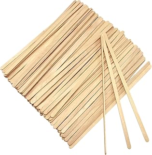 7" Wooden Coffee Stirrer, Wood Stir Sticks with Round Ends - Pack of 1,000ct