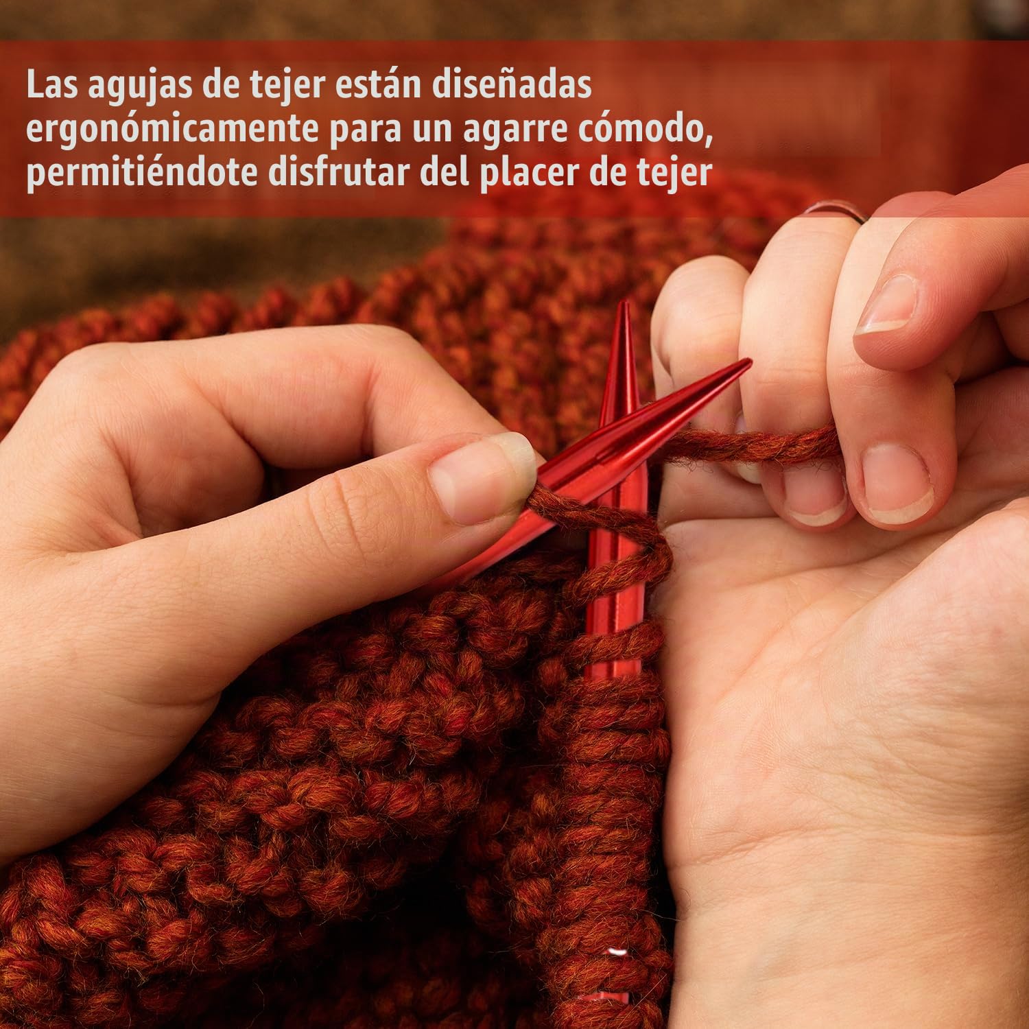 Tissting Juego de Agujas Circulares Intercambiables, 9 Pares Agujas de Tejer Circulares 3 to 6mm Aluminio Juego de Agujas Ganchillo Extraíbles con Estuche, Aguja para Principiantes Tejer a Mano DIY