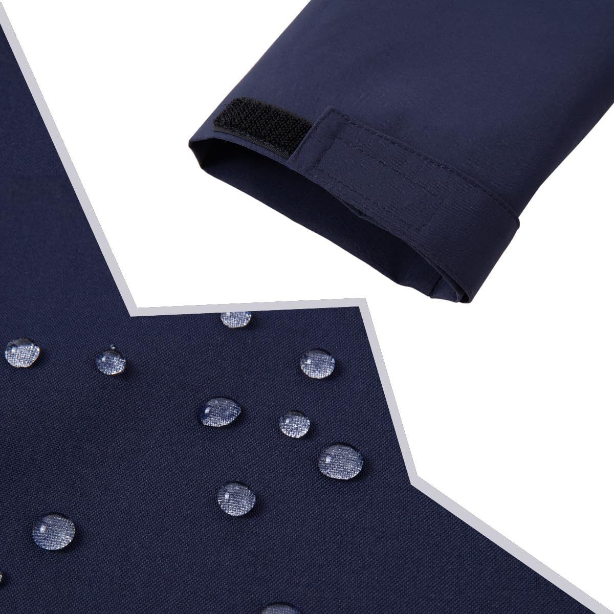 Long Rain Jacket Waterproof Rain Coat with Hood Outdoor Raincoat Windbreaker for Women - Image 6