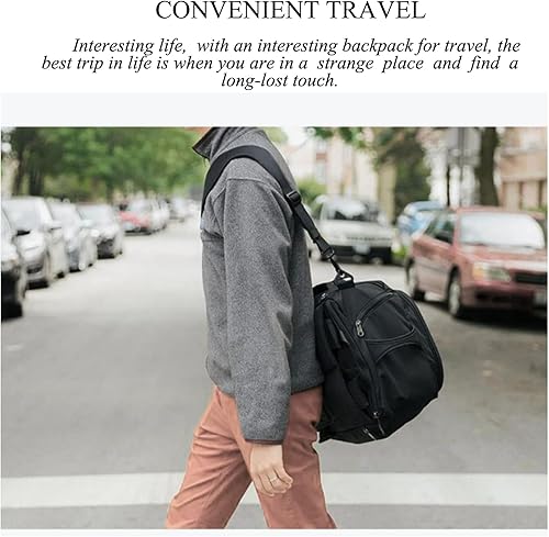 Miniatura 6 de Sunborls Mochila de viaje Oxford de tela impermeable para laptop mochila grande diseño de compartimento para zapatos múltiples opciones de