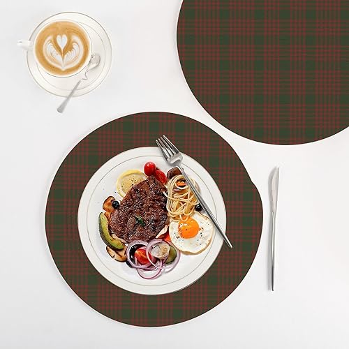 Miniatura 4 de 3 Pcs Large Trivet Mat Christmas Plaid Checkered Tartan Pattern for Hot Pots and Pans 15in Cotton Thread Weave Heat Resistant Pot Mat for Instant