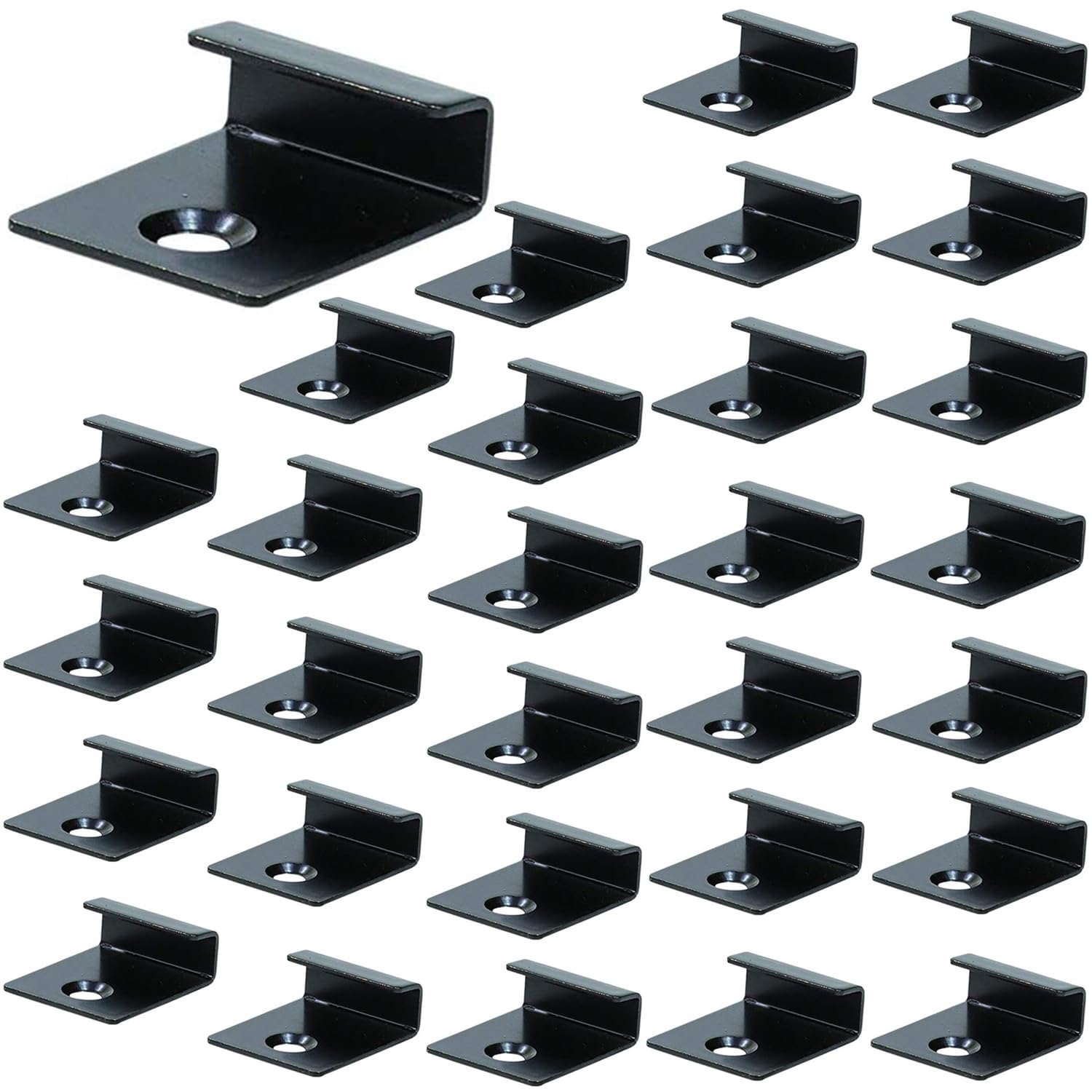YOUTU® 100 stuks WPC-clips, verborgen bevestiging met T-clip met schroeven, verborgen bevestiging met roestvrijstalen schroeven, 6 mm terrasclips, kunststof voor WPC/BPC-vloerplanken (100 stuks WPC