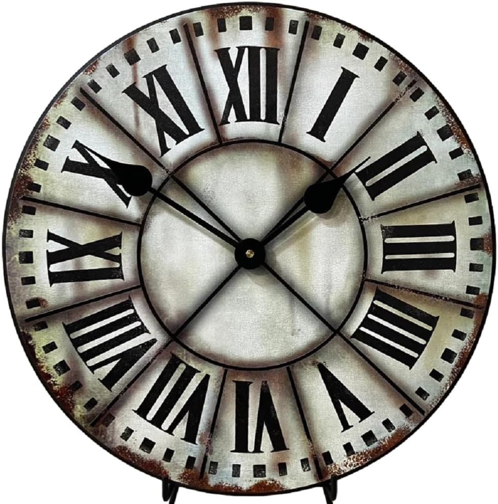 French Tower Wall Clock | Ultra Quiet Quartz Mechanism | Hand Made in USA Beautiful Crisp Lasting Color | Comes in 8 Sizes | 36-Inch