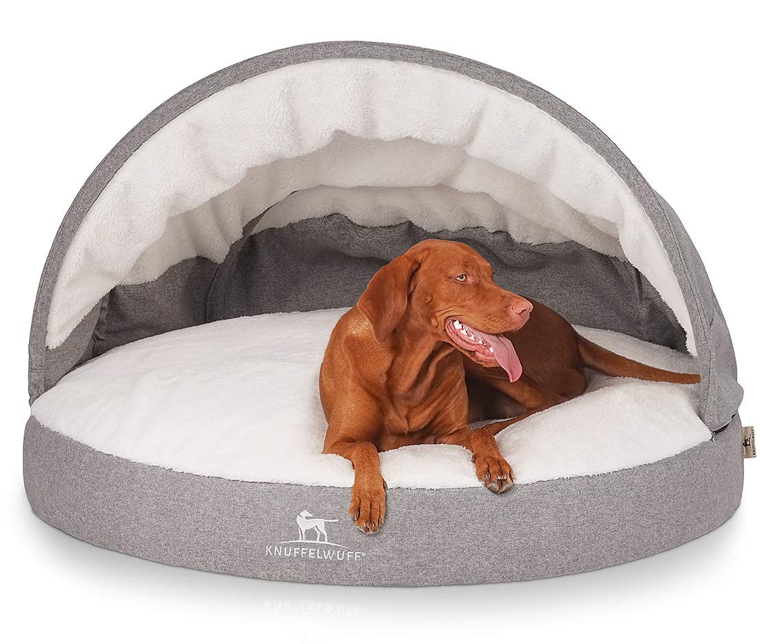 COSTWAY 2-in-1 hondenhok en verhoogd hondenbed, hondenbed outdoor, huisdierenhuis met ademend gaasweefsel en afneembare afdekking, hondenhuis voor kleine honden, Oxford, grijs (64 x 91 x 86 cm