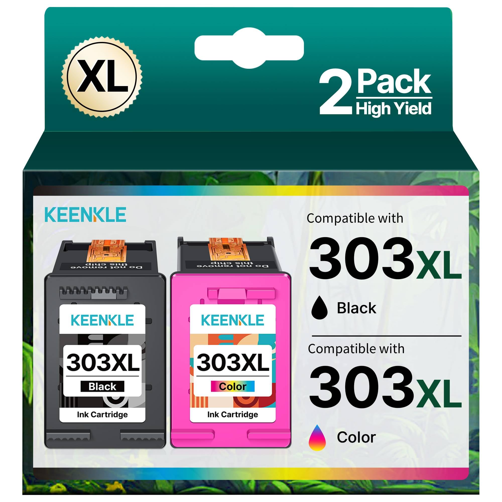 303XL Cartouches d'encre compatibles pour HP 303 Noir et Couleur Remplacement 303XL HP Cartouches d'encre pour HP Envy Photo 6220 6230 6232 6234 7130 7134 7234 7830 7820 7834 Tango TangoX Imprimante