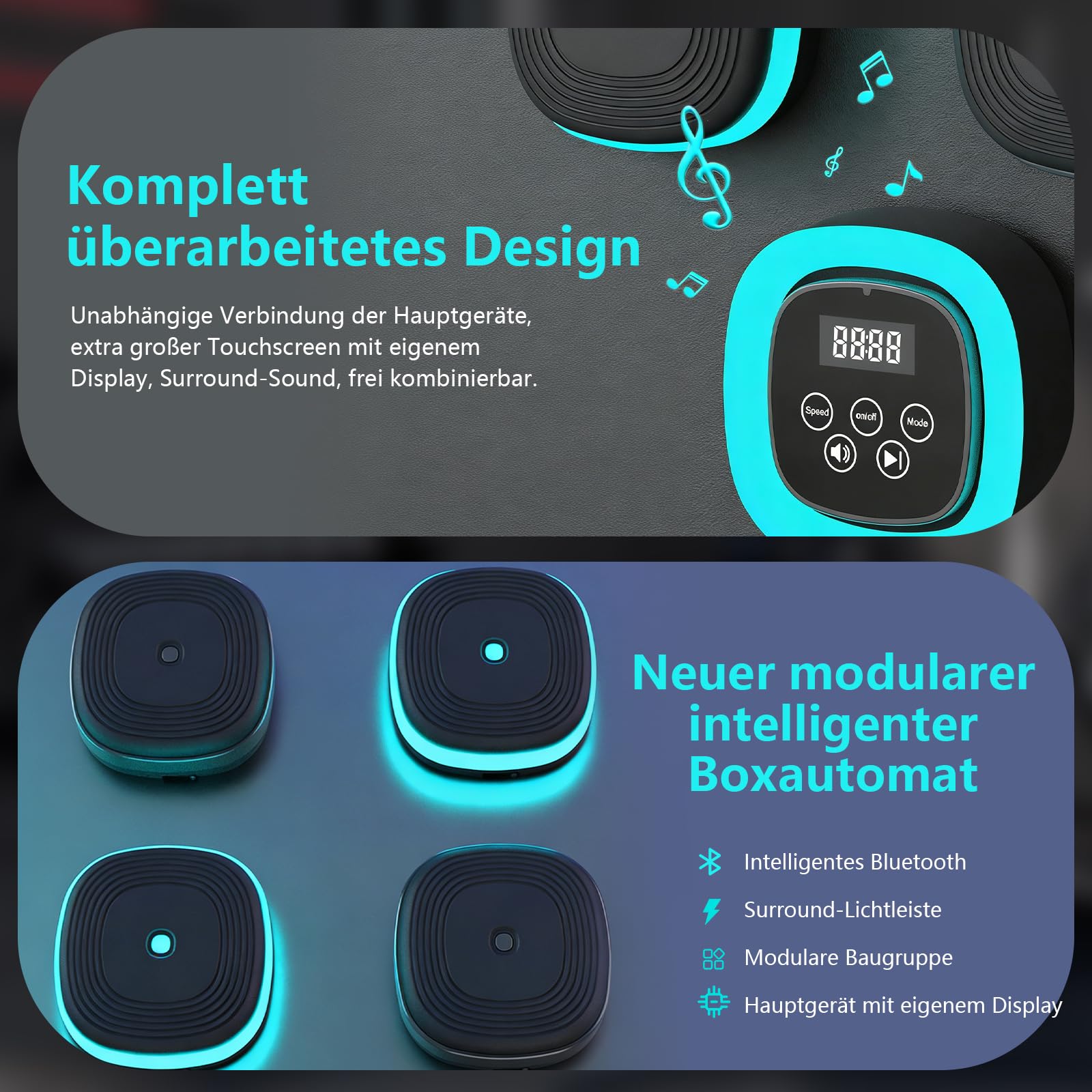 Luces de entrenamiento de reacción, 10 modos, kit de entrenamiento de agilidad de reacción, luces de reacción de velocidad con cargador USB, máquina de boxeo Bluetooth para velocidad de fitness
