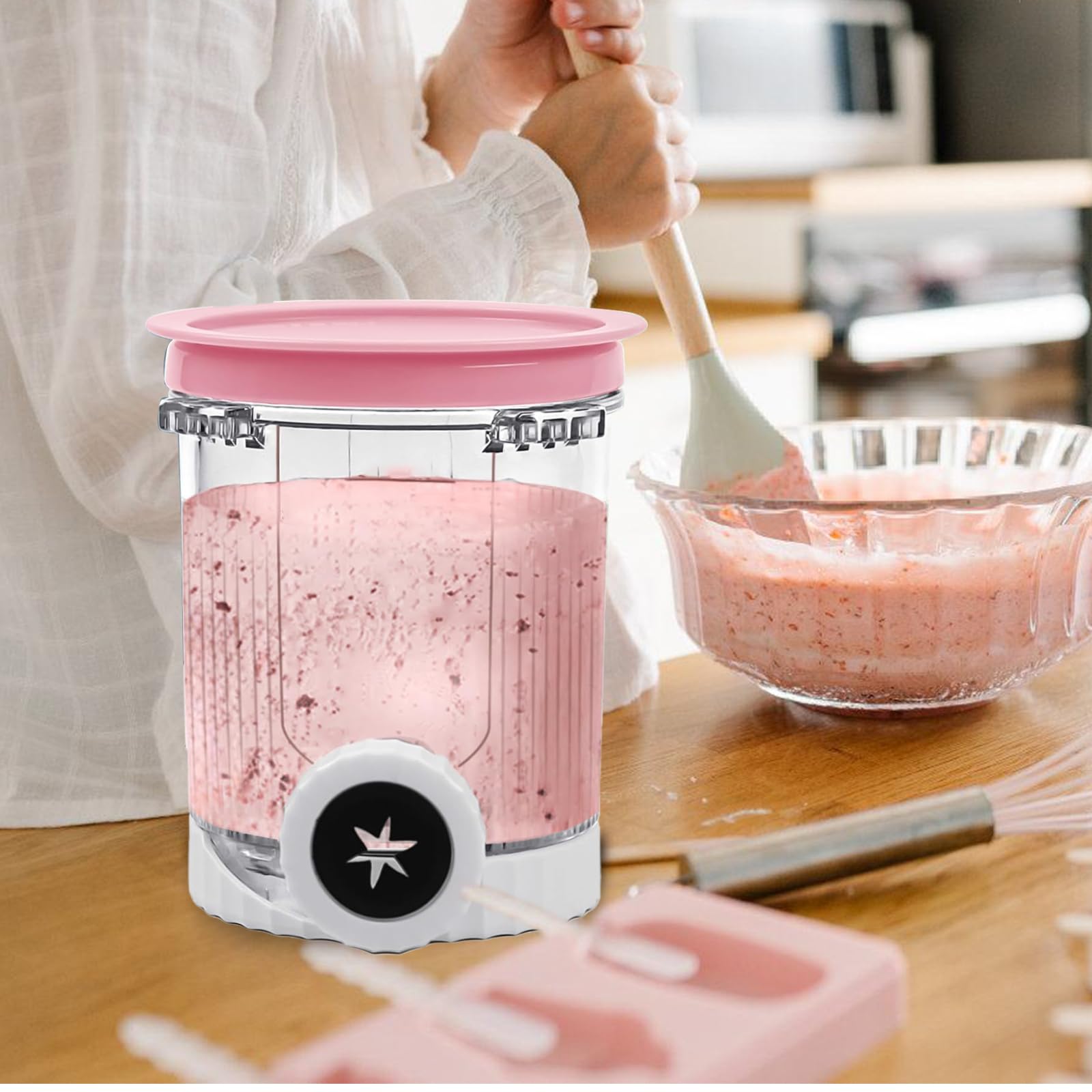 Lot de 4 récipients pour machine à glace et à glace Ninja Swirl by CREAMi - 480 ml - Accessoires pour sorbetière Ninja Creami NC701 et NC700 - Sans BPA - Passe au lave-vaisselle