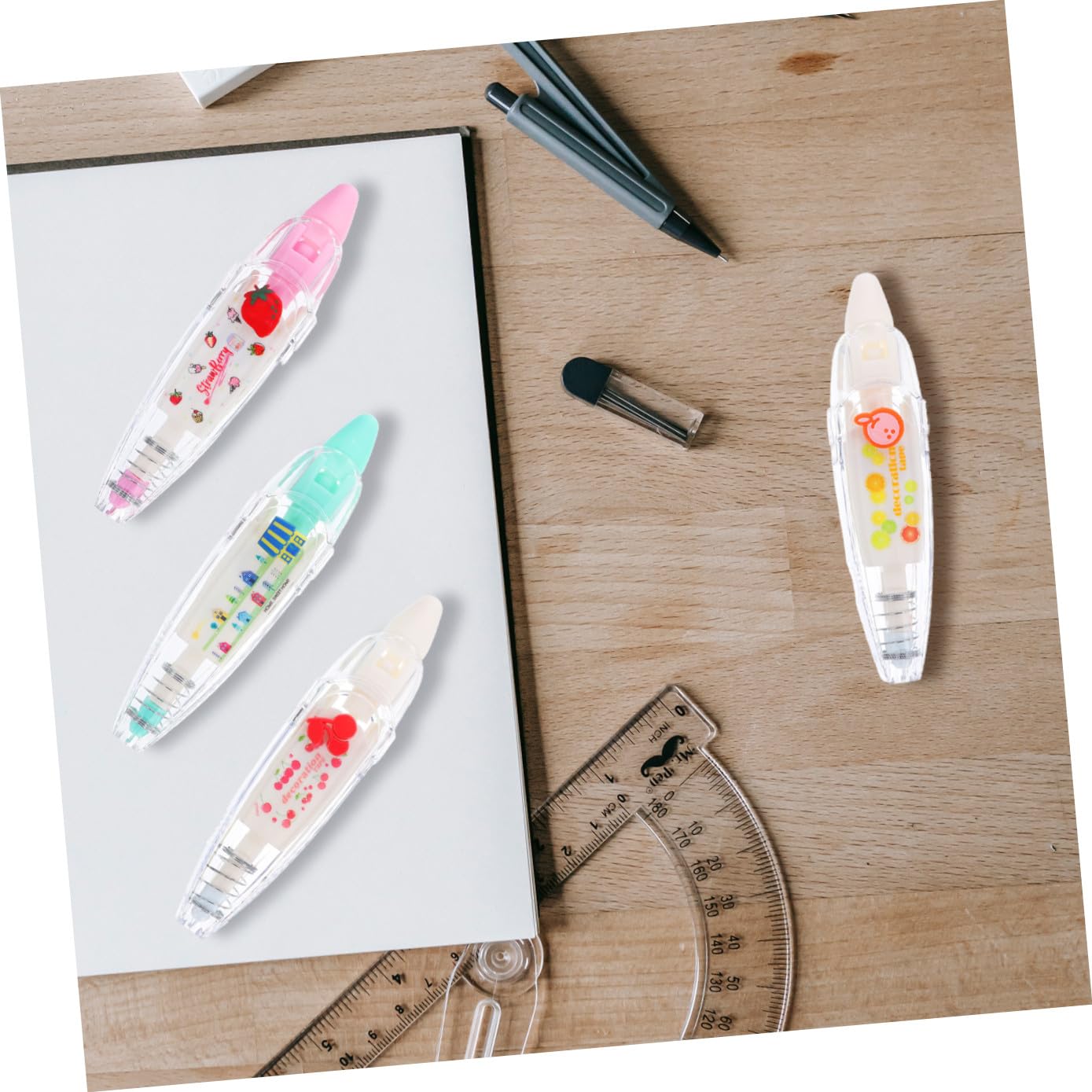 Operitacx 12 Pz Nastro Di Correzione Del Diario Penna a Nastro Per Correzioni Decorative Nastro Decorativo Nastro Correttore Fai Da Te Album Carino