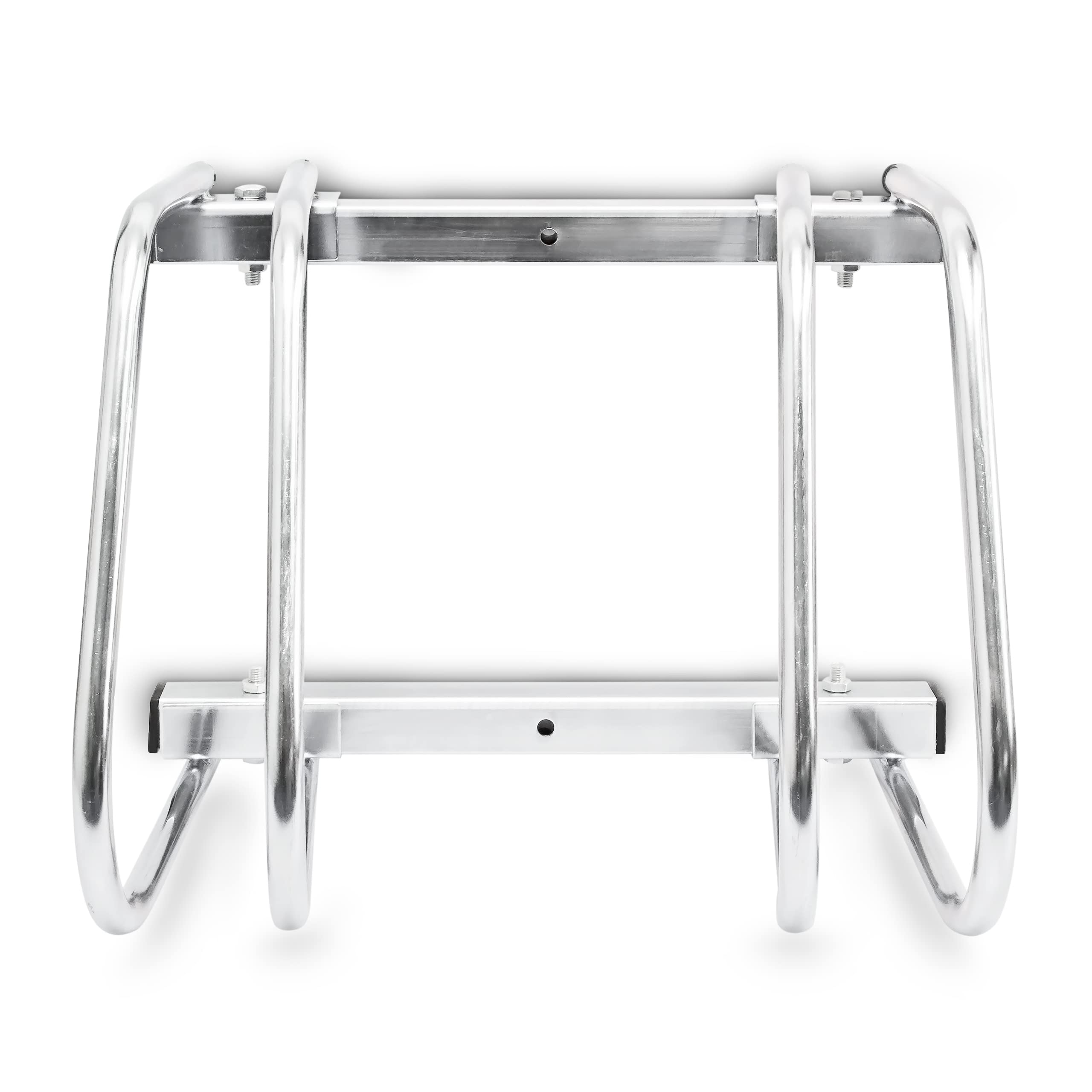 Râtelier à Vélos Pour 2 Vélos - Support Métallique Fixation Au Sol - Pour Intérieur/Extérieur - Noir