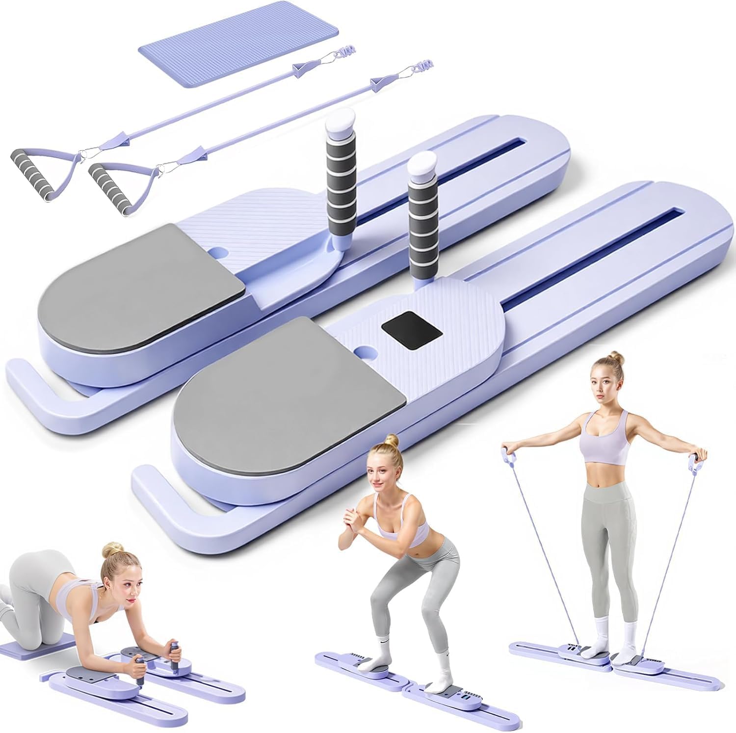 Raddzy Pilates Board Sets I Multifunctional Abdominal Pilates Board for Home Workout Equipment I Pilates Excercise Board (Pilates Fitness Board Ski Machine)-picture-26