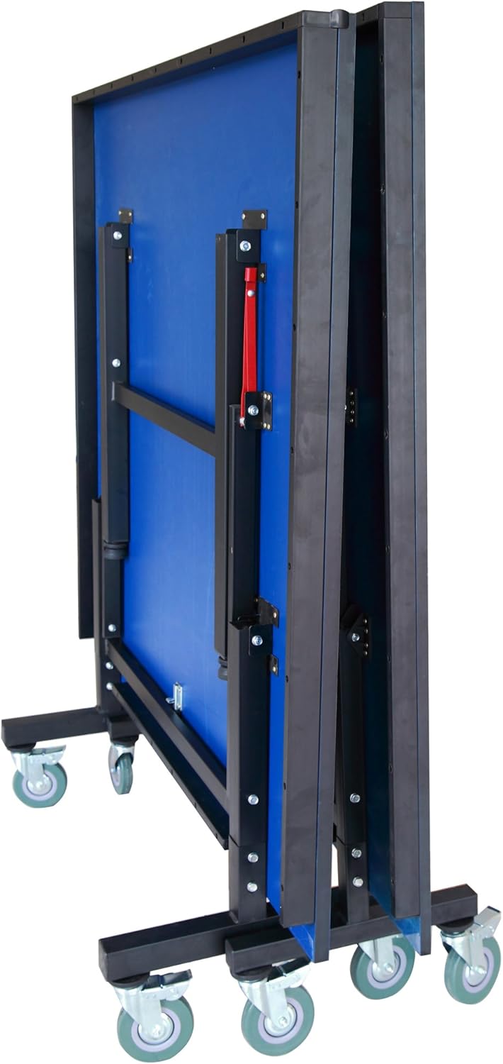 Hathaway Victory Professional 9’ Table Tennis Table with 25mm Thick Surface, 2” Steel Supports, Free Paddles, Balls and Net, Blue : Sports & Outdoors