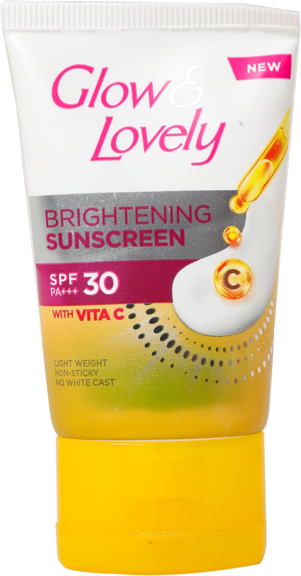 Glow & Lovely SPF 30 Brightening Sunscreen Cream, 30 gm Tube, All