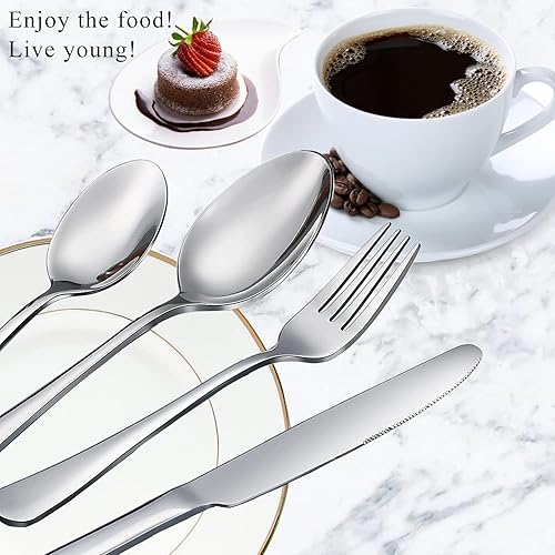 Miniatura 3 de Tenedores, tenedores de ensalada, juego de 6 tenedores de acero inoxidable de grado alimenticio, tenedores de cubiertos, tenedores de cubiertos, 6.7