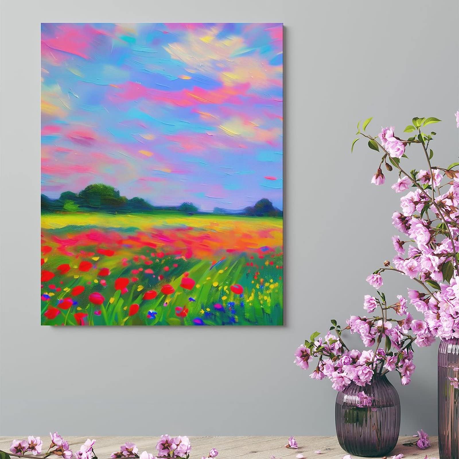 WXLWHR Tableau Sur Toile Aigrette Tableau Decoration Murale Salon