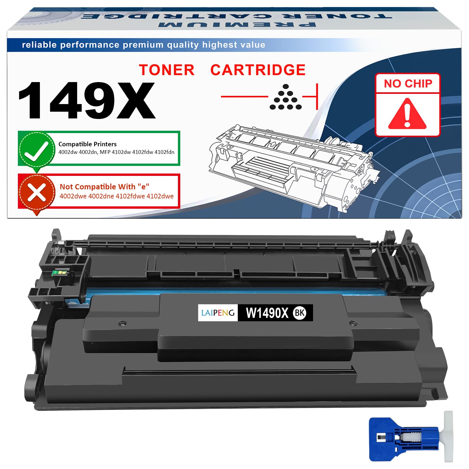 BLACK TONER CARTRIDGE W1490X 149X Fits For HP LaserJet Pro 4102fdw £92 - View #6