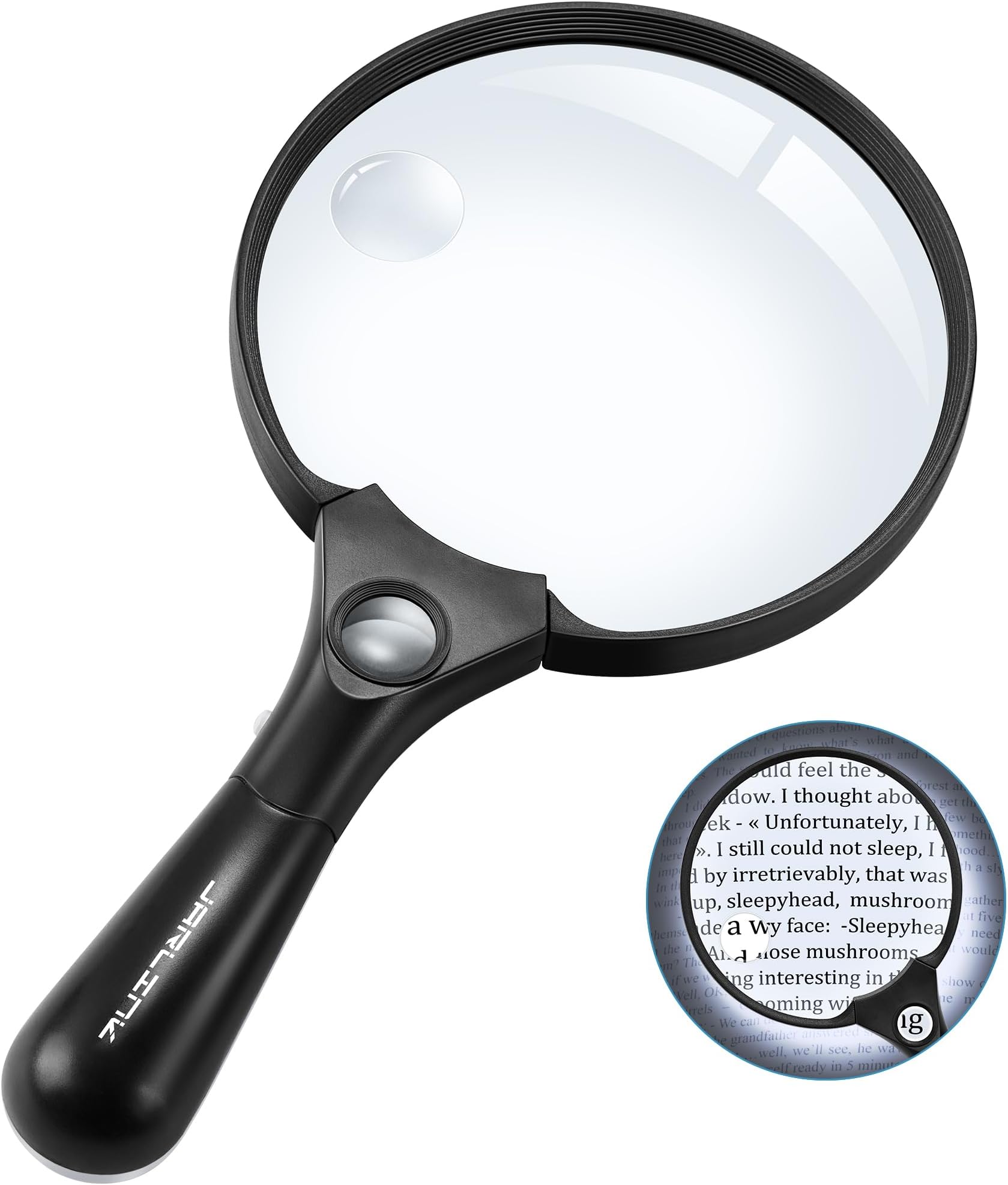 Magnifiers Magnifier with Light, 60x Handheld Magnifier, 12