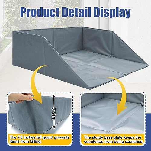 Miniatura 3 de Protectores de lavandería para lavadoras y secadoras de carga frontal, barandillas seguras que evitan que la ropa se caiga, organizador