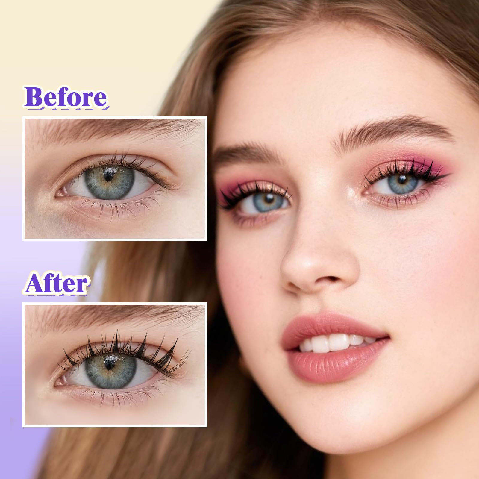 Arison Lashes Manga Fairy Lashes Cluster indywidualne rzęsy Anime przedłużenie rzęs, kolczaste rzęsy, Cosplay DIY (Anime D-9-16Mix)