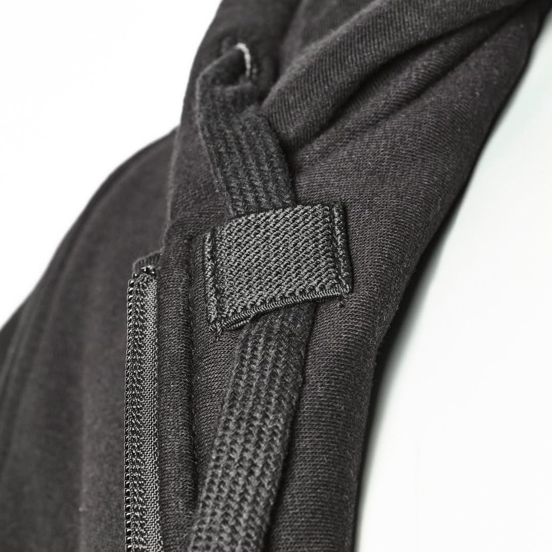 GMS Cruz Motorrad Zip Hoodie, schwarz, L