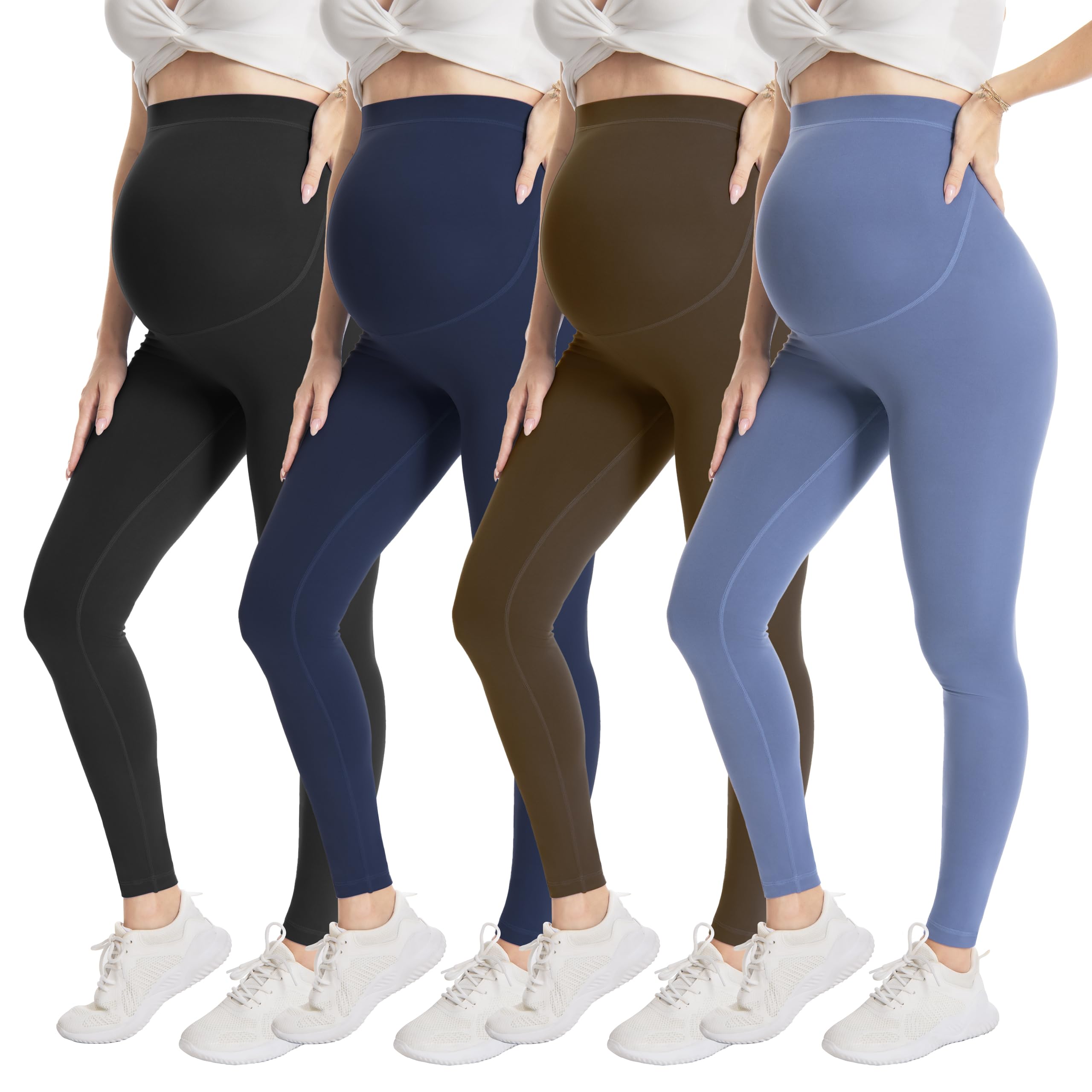 Over‑Belly Maternity Leggings, Soft Stretch Yoga Pants
