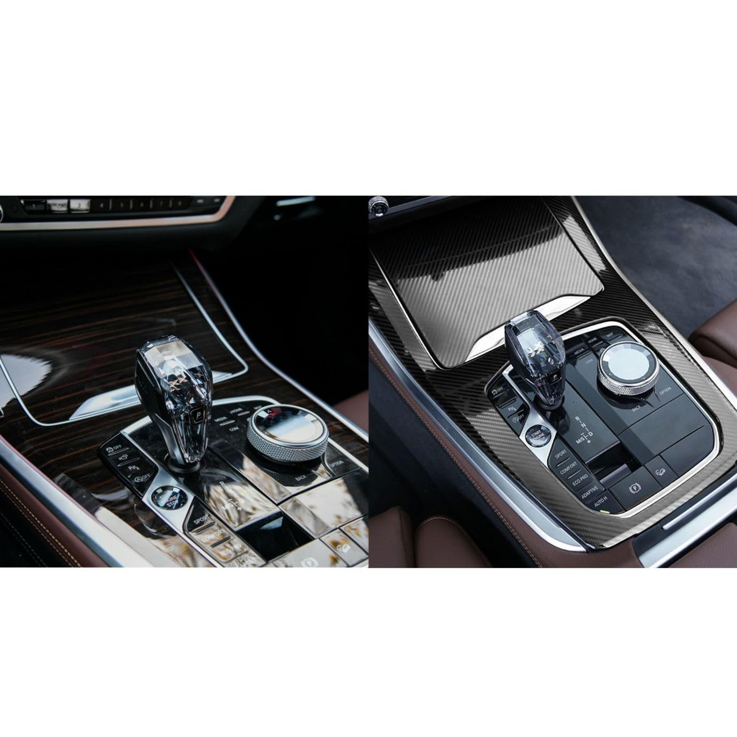 Amazon | カーセンターコンソールギヤシフトパネルフレームカバーBMW