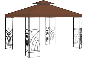Benefitusa Canopy Only 10'x10' Replacement Gazebo Top Canopy Patio Pavilion Cover Sunshade...