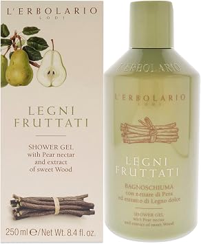 L'Erbolario Legni Fruttati Körpercreme – 250 Ml, Mit Birnennektar & UVA-Schutz, Vegan, Made In Italy
