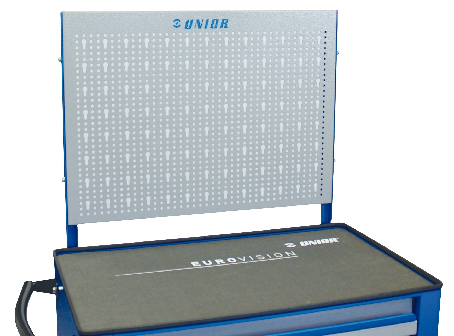 Panel perforado UNIOR 620417 display gris de 580x20.5x464 mm para carro de herramientas 940EV
