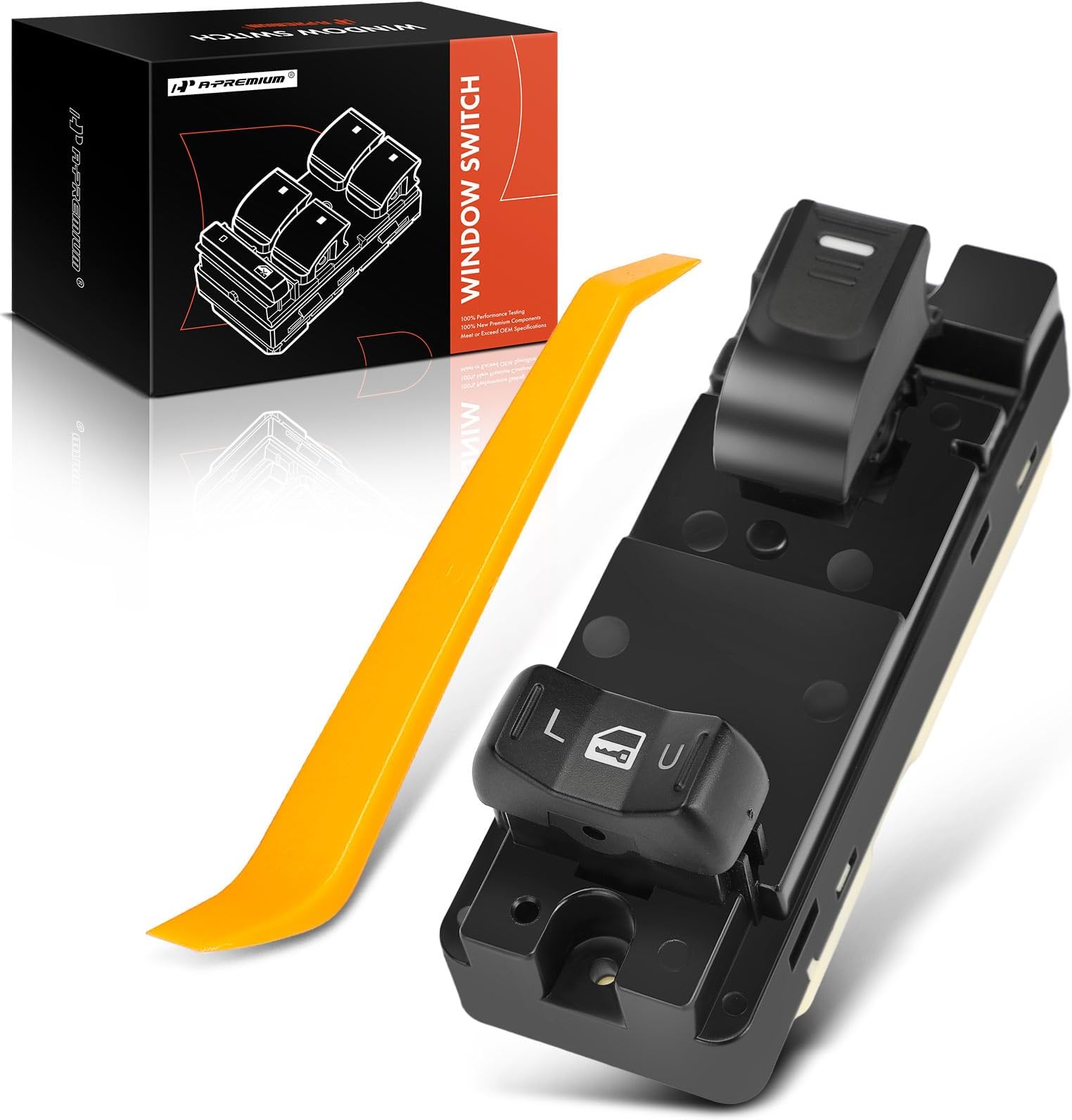 A-Premium Right Passenger Side Power Window Switch Compatible with Chevrolet Colorado 2004-2012, GMC Canyon 2004-2012, Hummer H3 2006 2008-2010, Isuzu i-280 i-350, Replace# 15205244