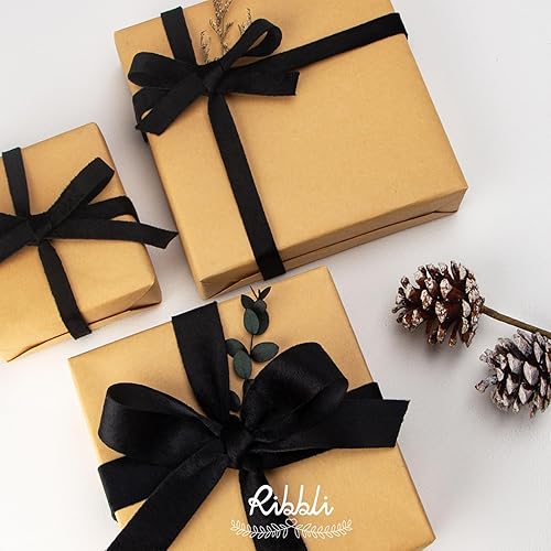 Miniatura 9 de Ribbli Cinta de terciopelo verde bosque, de doble cara, carrete de 1 pulgada y 10 yardas, cinta verde para adornos de árbol de Navidad, envoltura de