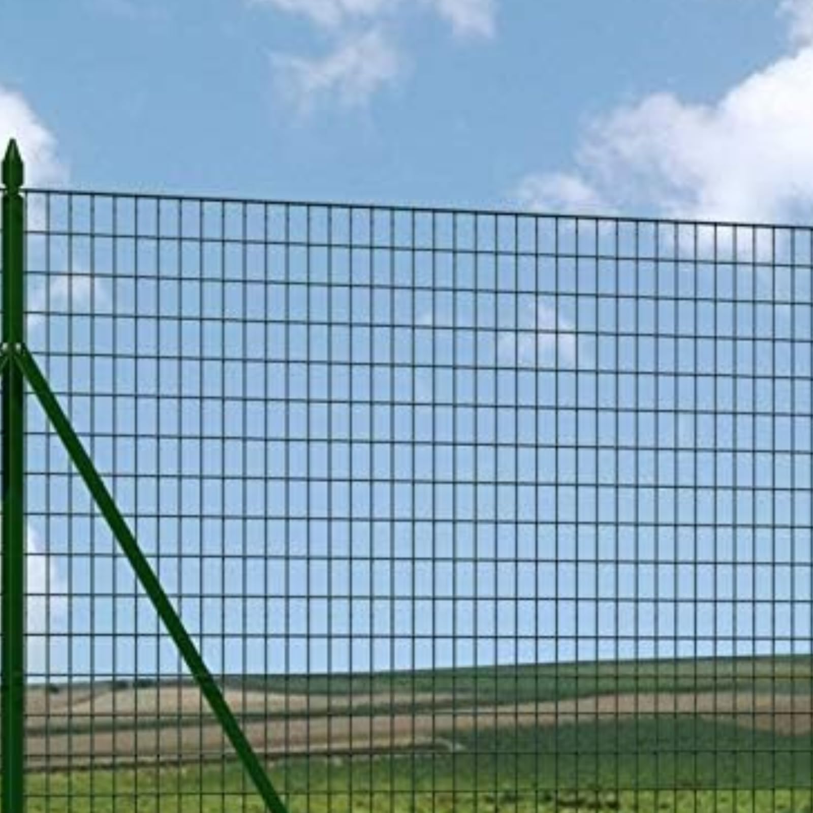 Rete Metallica Plastificata per Recinzione 50/60/80/100/120/150 cm Elettrosaldata Rivestita in PVC Verde Rotolo 25 MT per Recinzioni da Giardino,Animali,Piante Maglia 12,7x12,7 mm (100 cm)