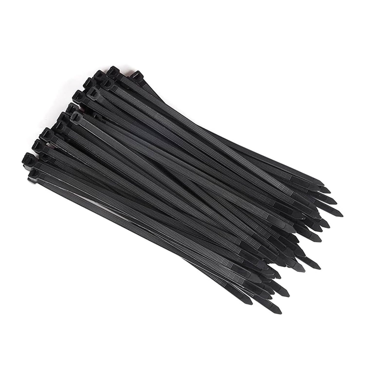 SunnyRoyal Zip Ties 100 PCS Cable Wire Ties Heavy Duty Durable Self-Locking Nylon Black Zipties for Indoor and outdoor Multi-Purpose