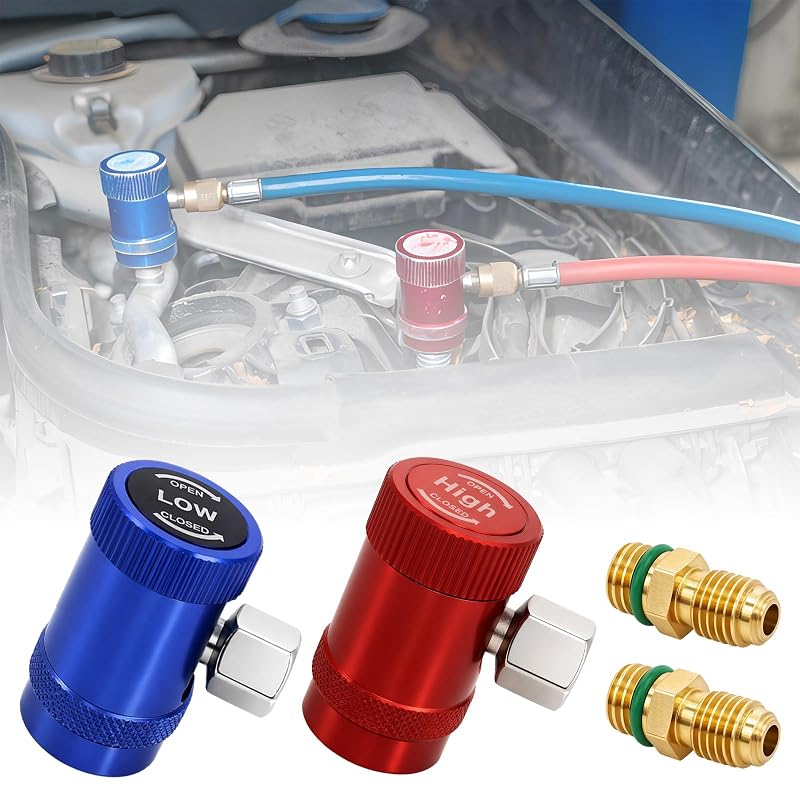 Kit de engates rápidos para ar-condicionado automotivo R1234yf Ketofa, conexões alta e baixa, 2 peças
