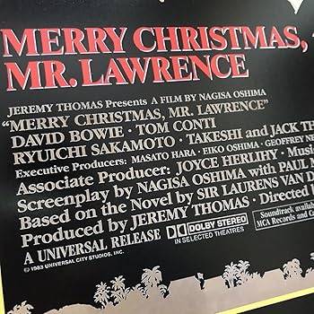 ★1983年アメリカ 公開時 オリジナル「戦場のメリークリスマス」額付 ポスター ☆1983年アメリカ 公開時 オリジナル「戦場のメリークリスマス