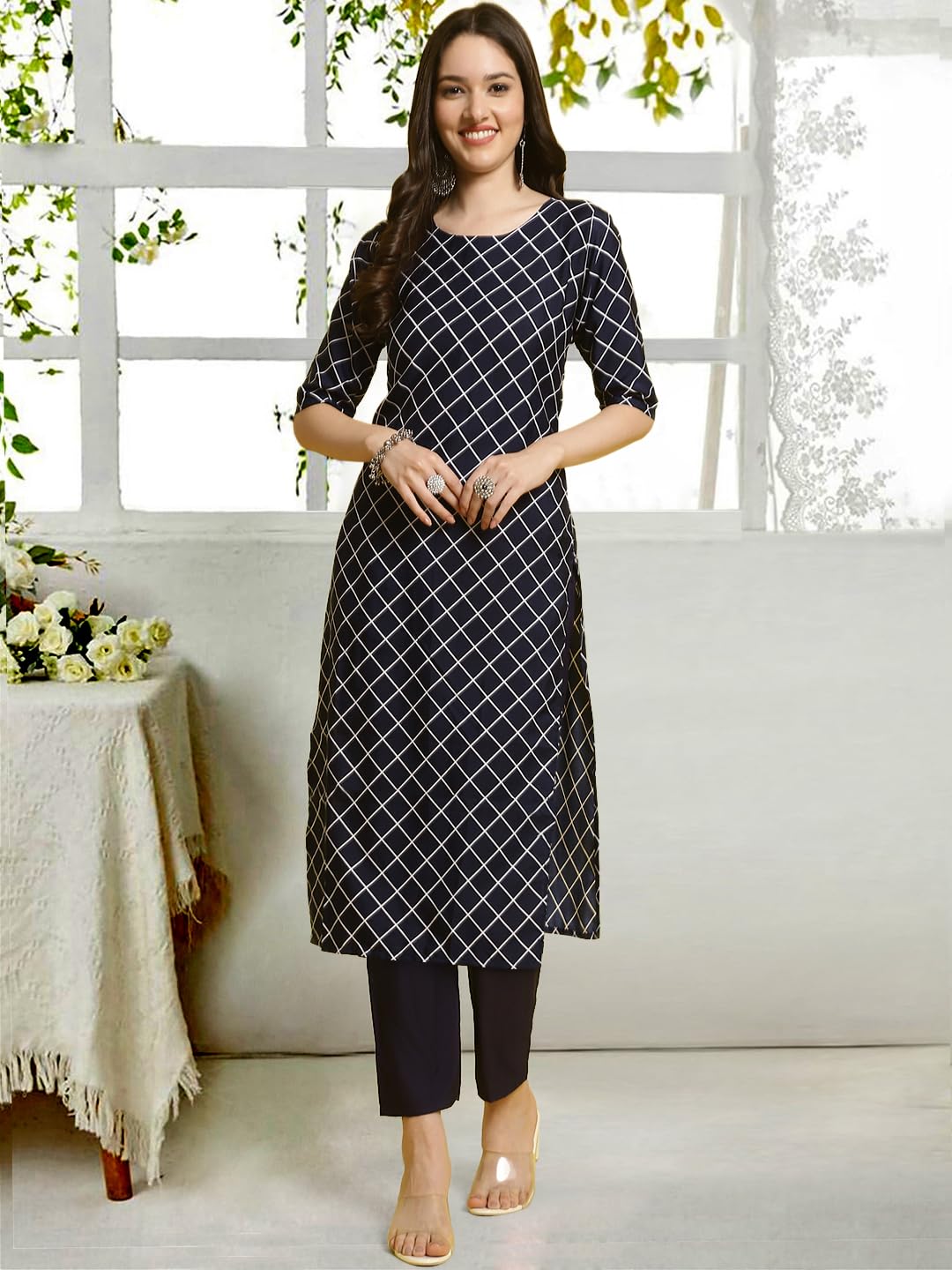 Tee Projekt Straight Kurta & Pant For Women Ethnic Kurta Set For Women (Pack Of 2)