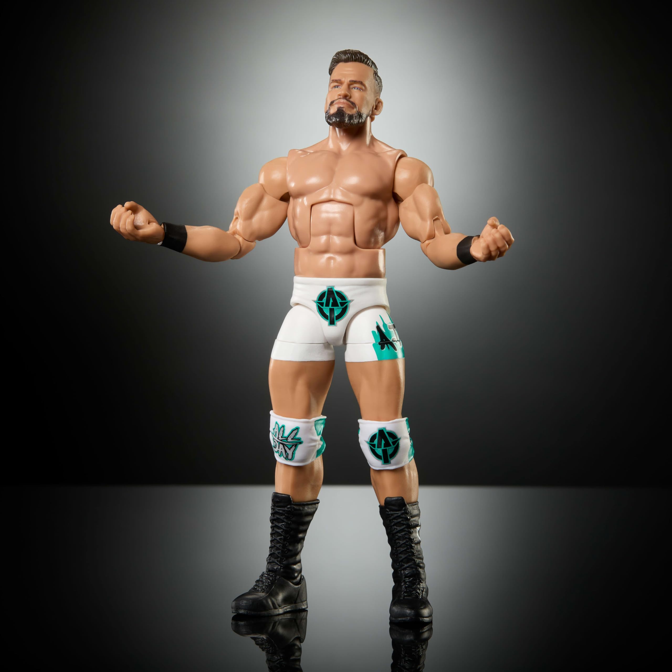 Mattel WWE Elite figurka i akcesoria, seria #121, kolekcjonerska teoria Austina 15 cm, z 25 punktami artykulacji i wymiennymi rękami | WWE Figurka akcji, 15 cm kolekcjonerska supergwiazda z 25 punktami artykulacji i wymiennymi wskazówkami