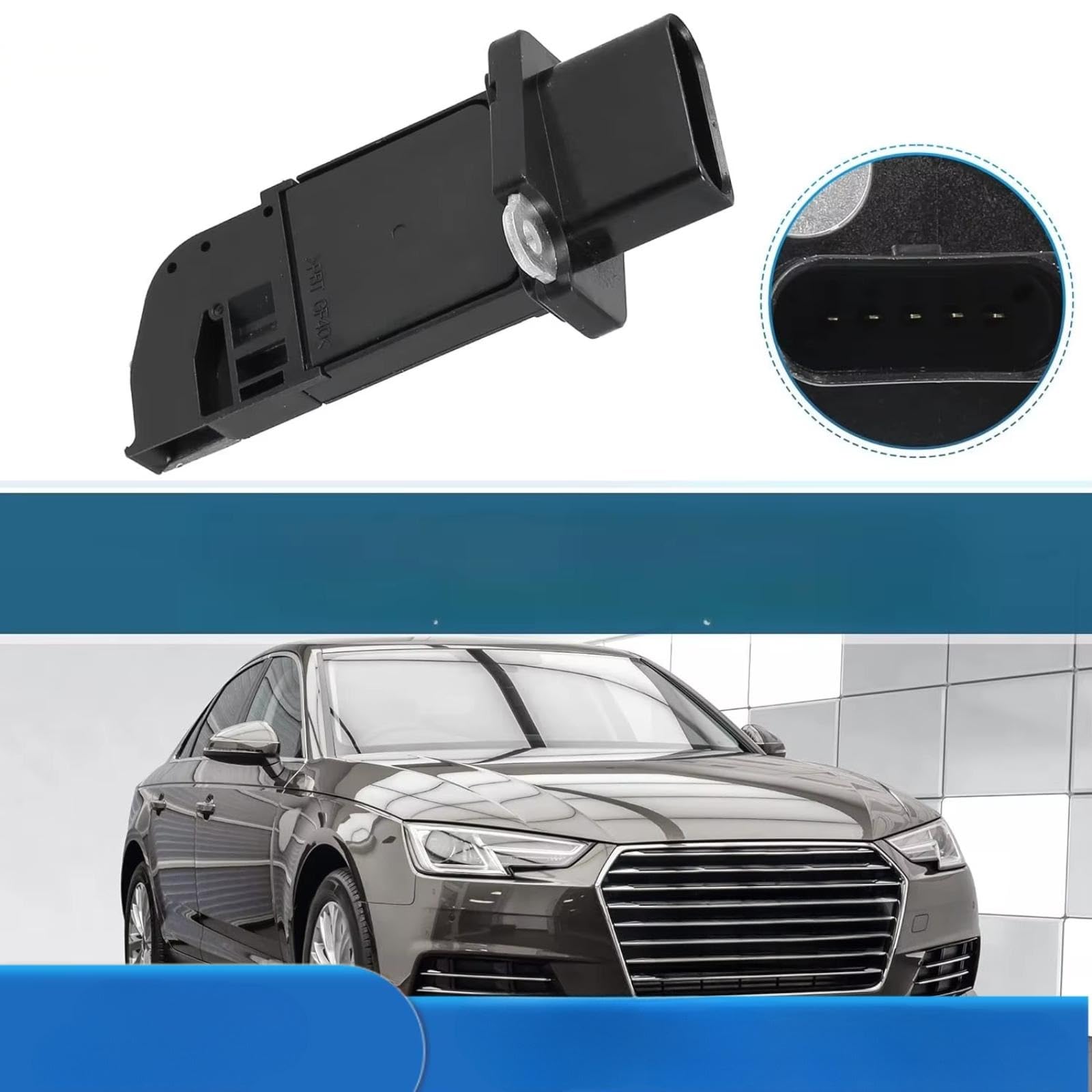 Sensor MAF Coche Para Para A3 Para 8P Para A4 Para TT Sensor Medidor Flujo Aire Masivo 5 Pines 06F906461A