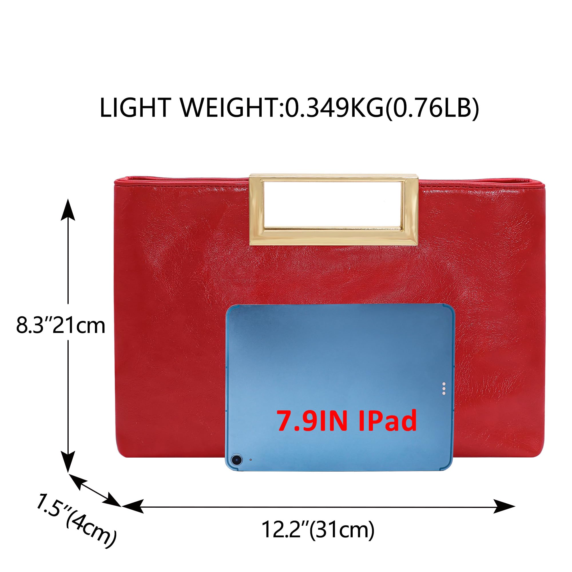 Milisente Clutch Purses for Women Formal Casual Sparkly PU Leather Handbag Purse with Handle for Prom Cocktail Wedding