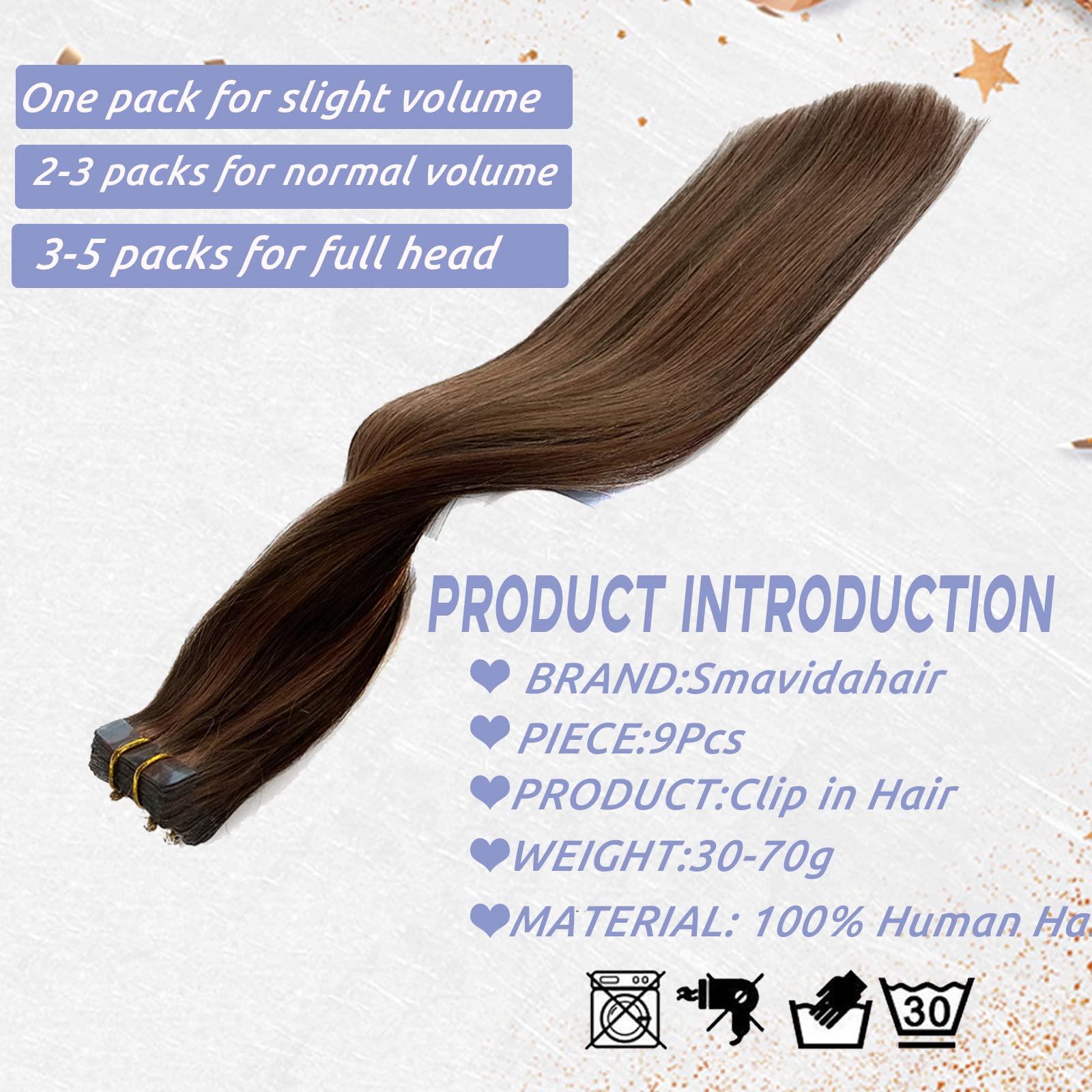 Amazon.com : Tape Hair Extensions 22Inch Long Brown 