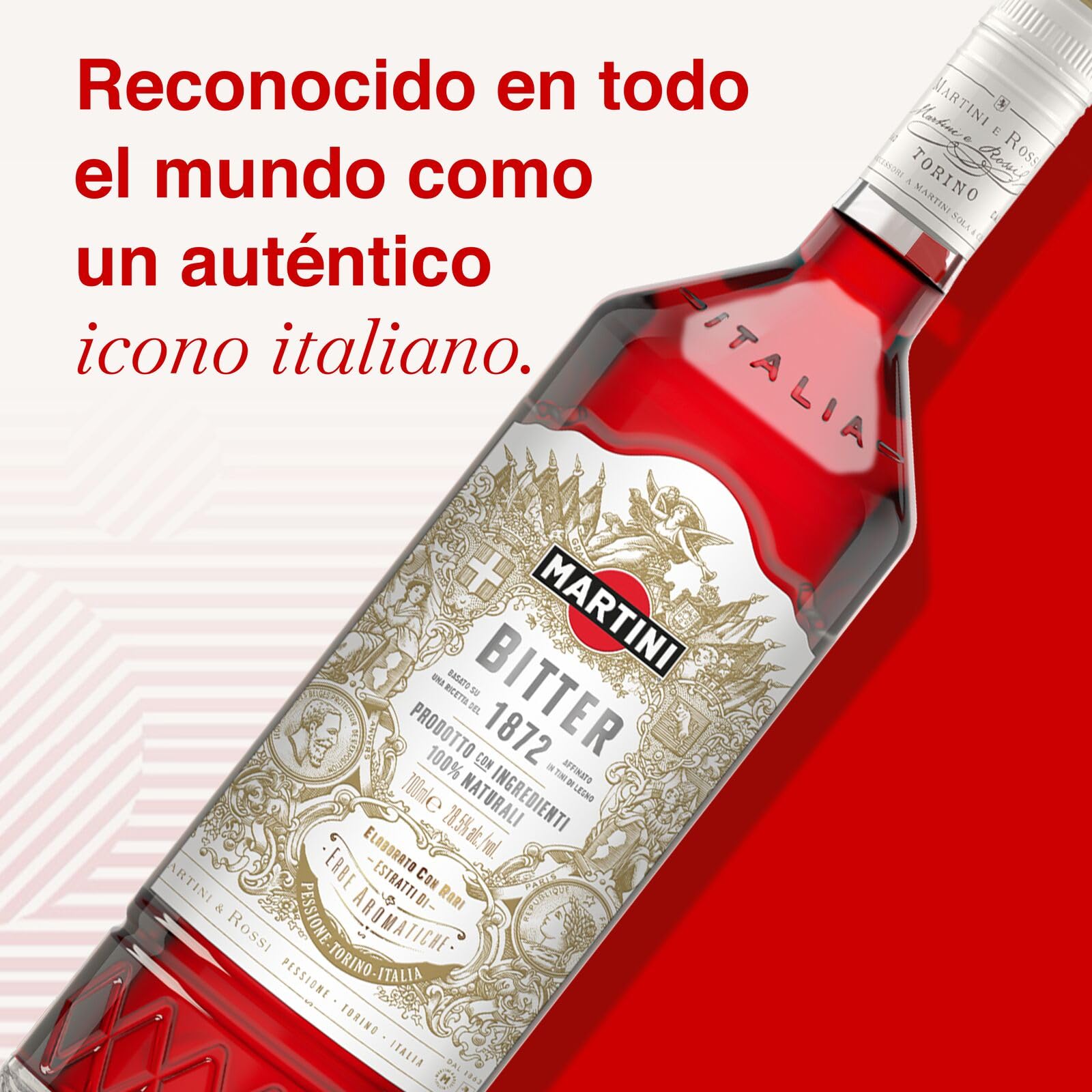 MARTINI Riserva Speciale Bitter Aperitivo, 28,5% ABV, 70cl / 700ml, Licor con infusión de tres ingredientes botánicos raros