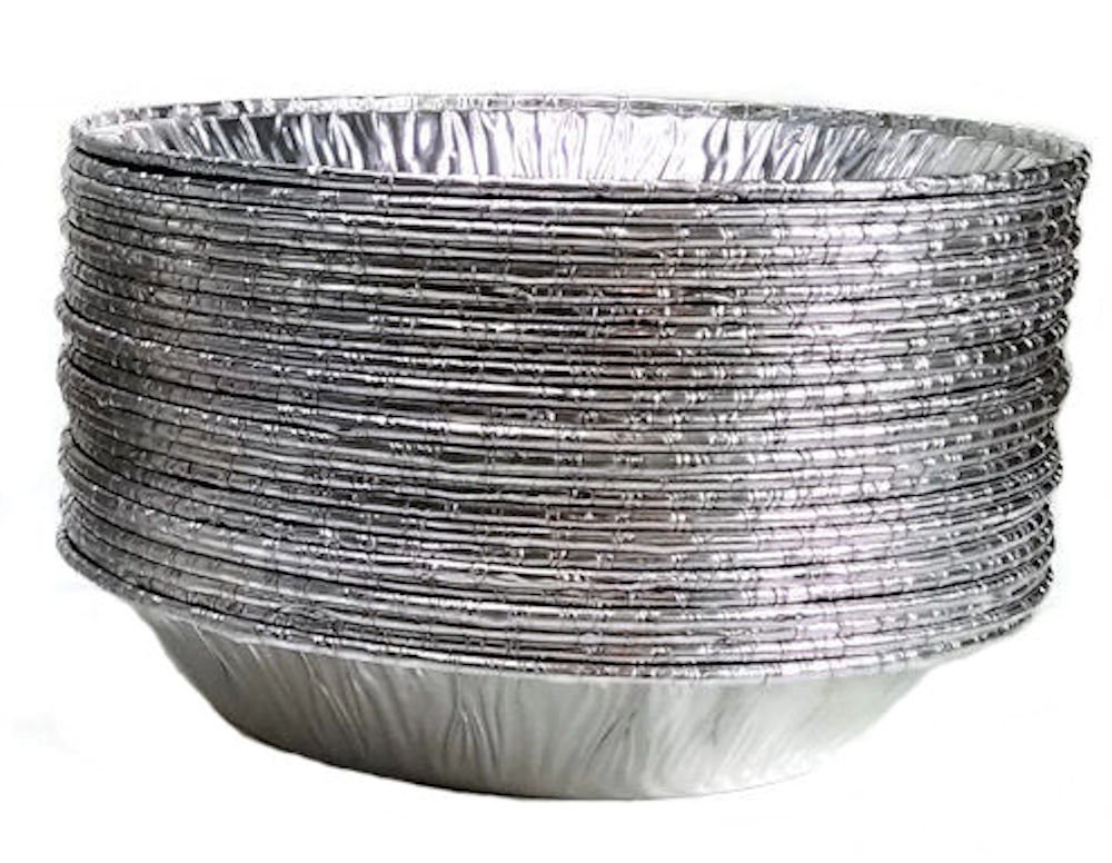 Aluminum Foil Pie Tins, 25 Pie Tins, 6 Inches Diameter, Tart Depth