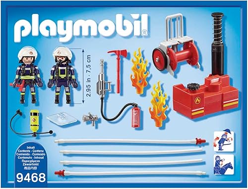 Miniatura 3 de Playmobil Bomberos con bomba de agua
