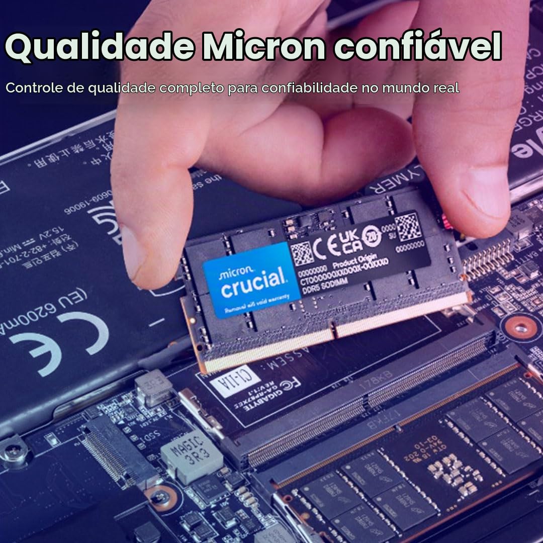 Crucial Kit de memória RAM de 32 GB (2 x 16 GB) DDR5 5600 MHz (ou