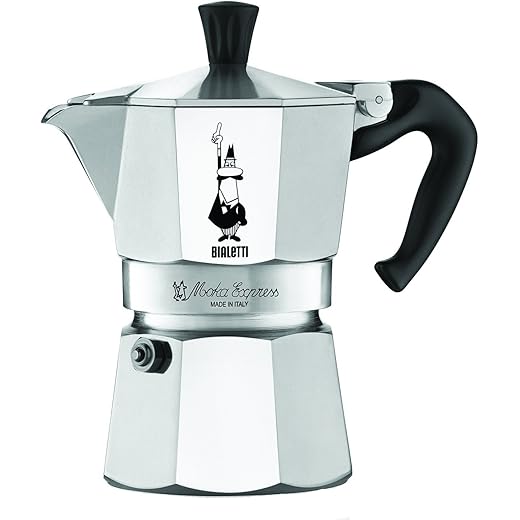 Bialetti Moka Express Stove Top Espresso Coffee Maker for 3 Cup