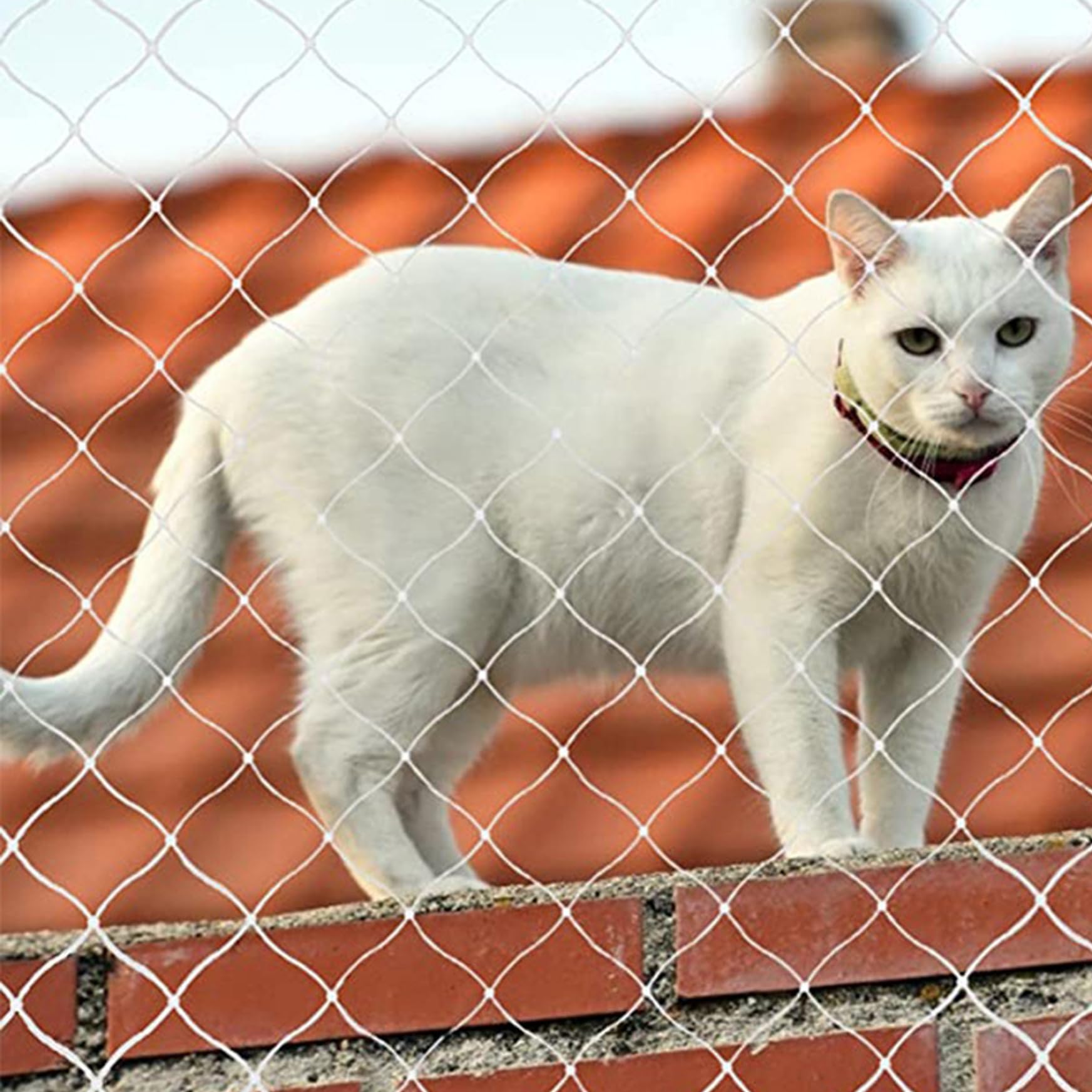 Rete da balcone per animali domestici 26x10 ft Rete anticaduta trasparente per gatti da balcone in nylon antiuccelli tagliabile per scale e finestre