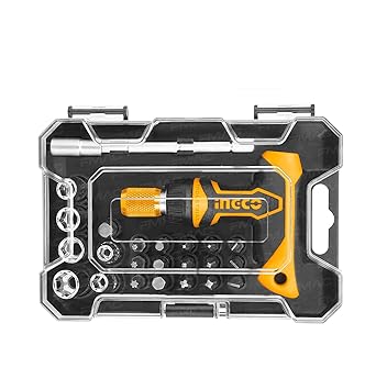 INGCO Presents HKSDB0188 24PCS Mechanical Tools T-Handle Wrench Screwdriver Set (Multicolor, Medium)